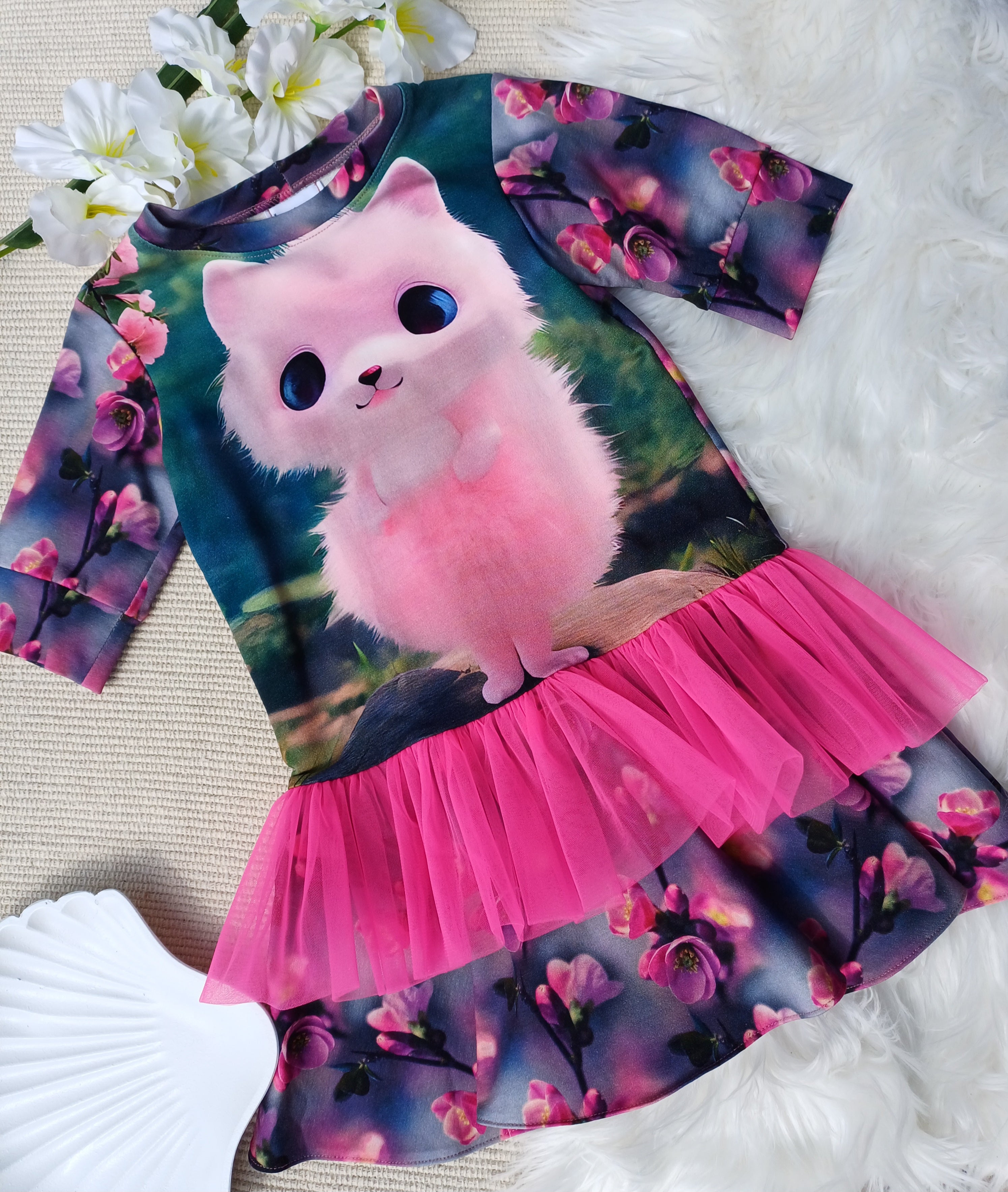 Suknelė "Rožinė katytė"104d