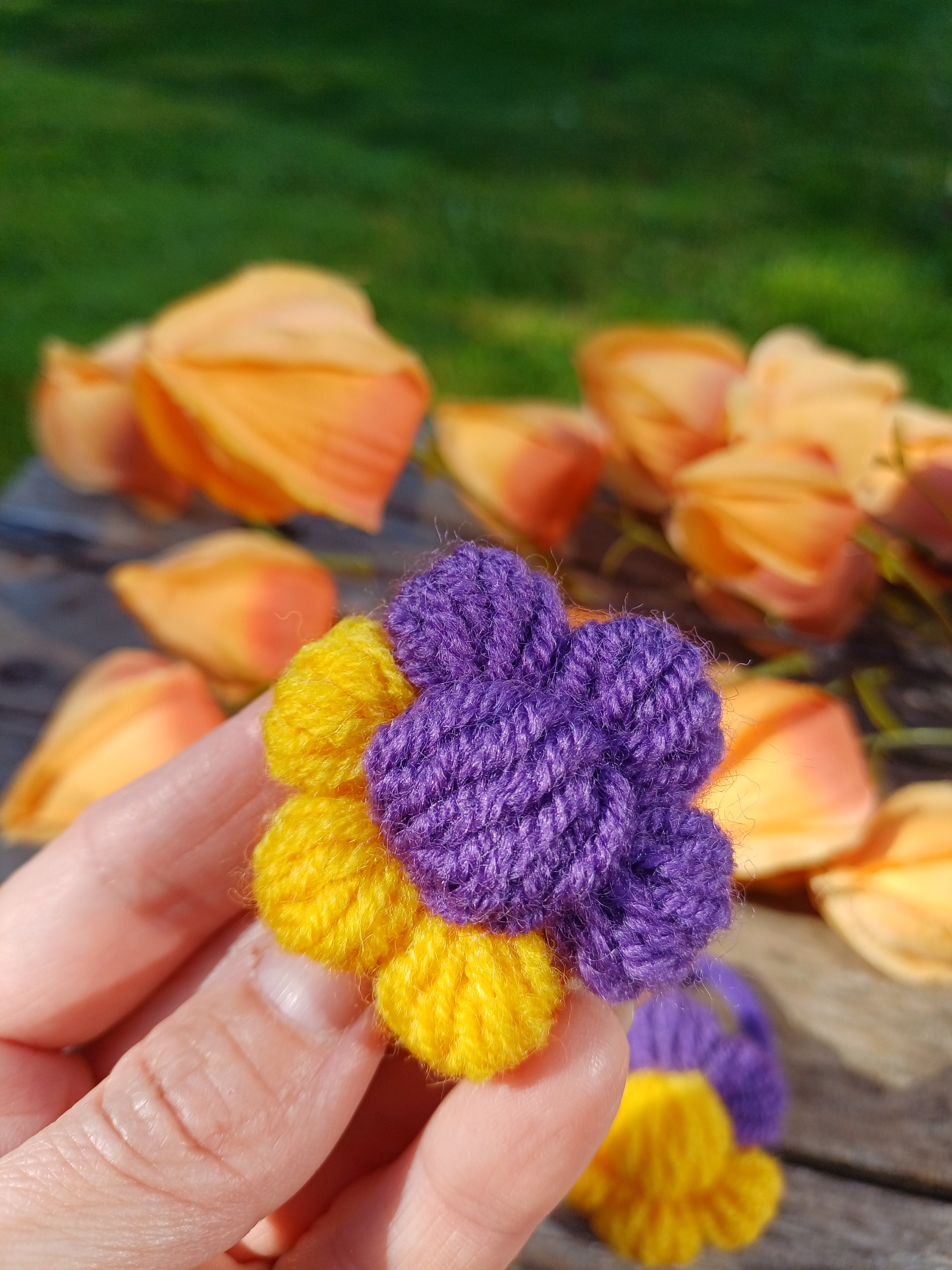 Gumelės geltona ir violetinė