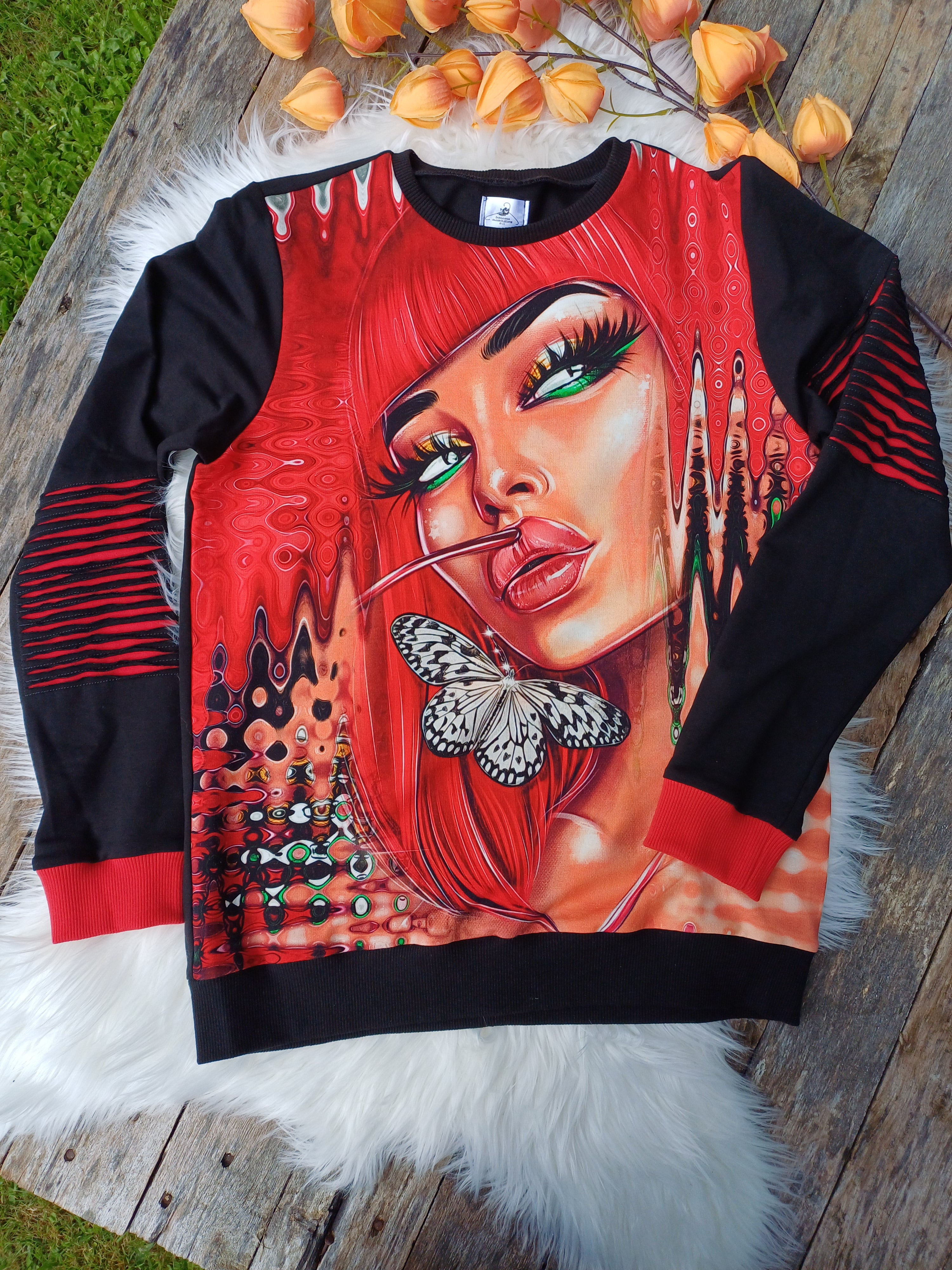 Džemperis "Raudonplaukė ryški" 158d