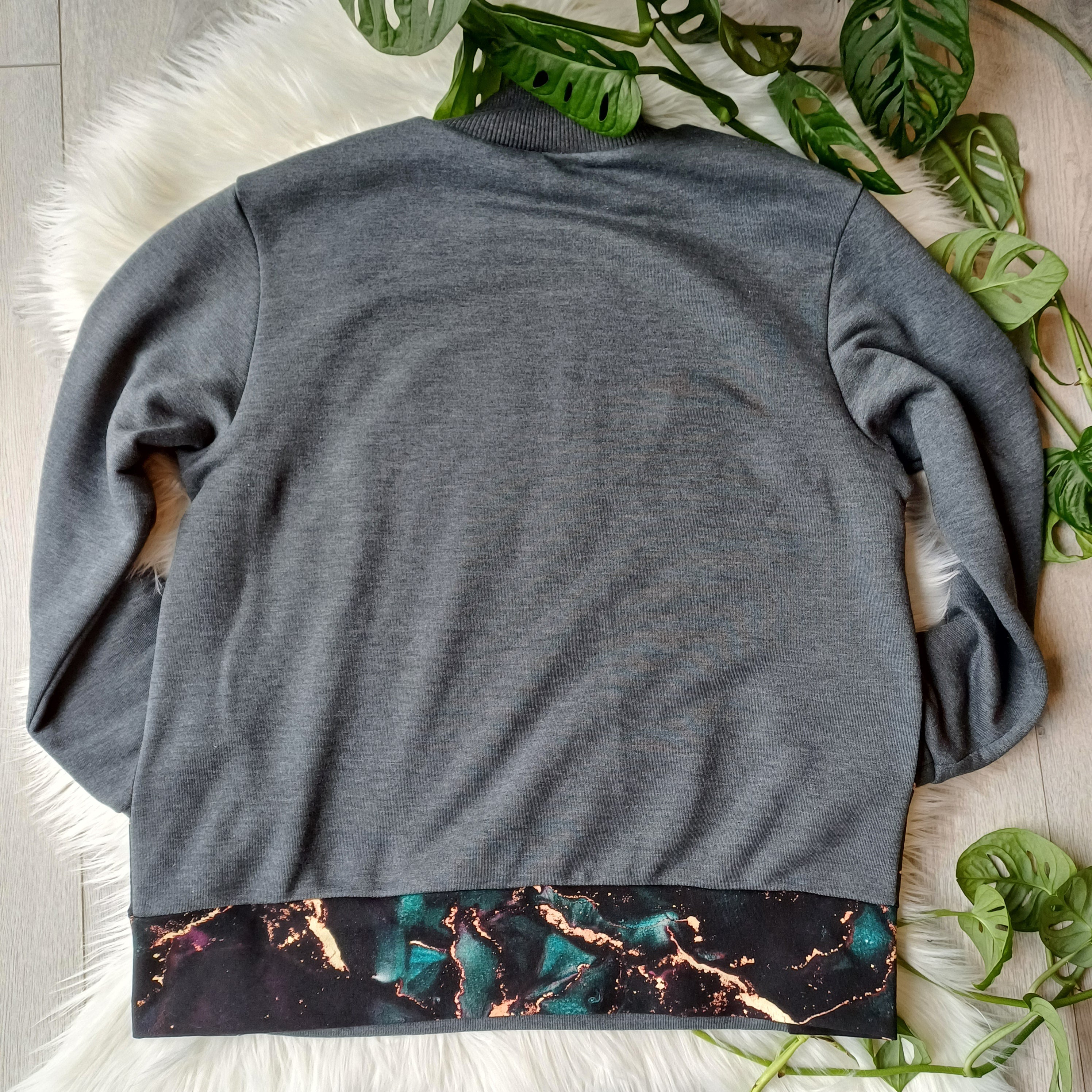 ZERO WASTE džemperis su užtrauktuku 146 dydis