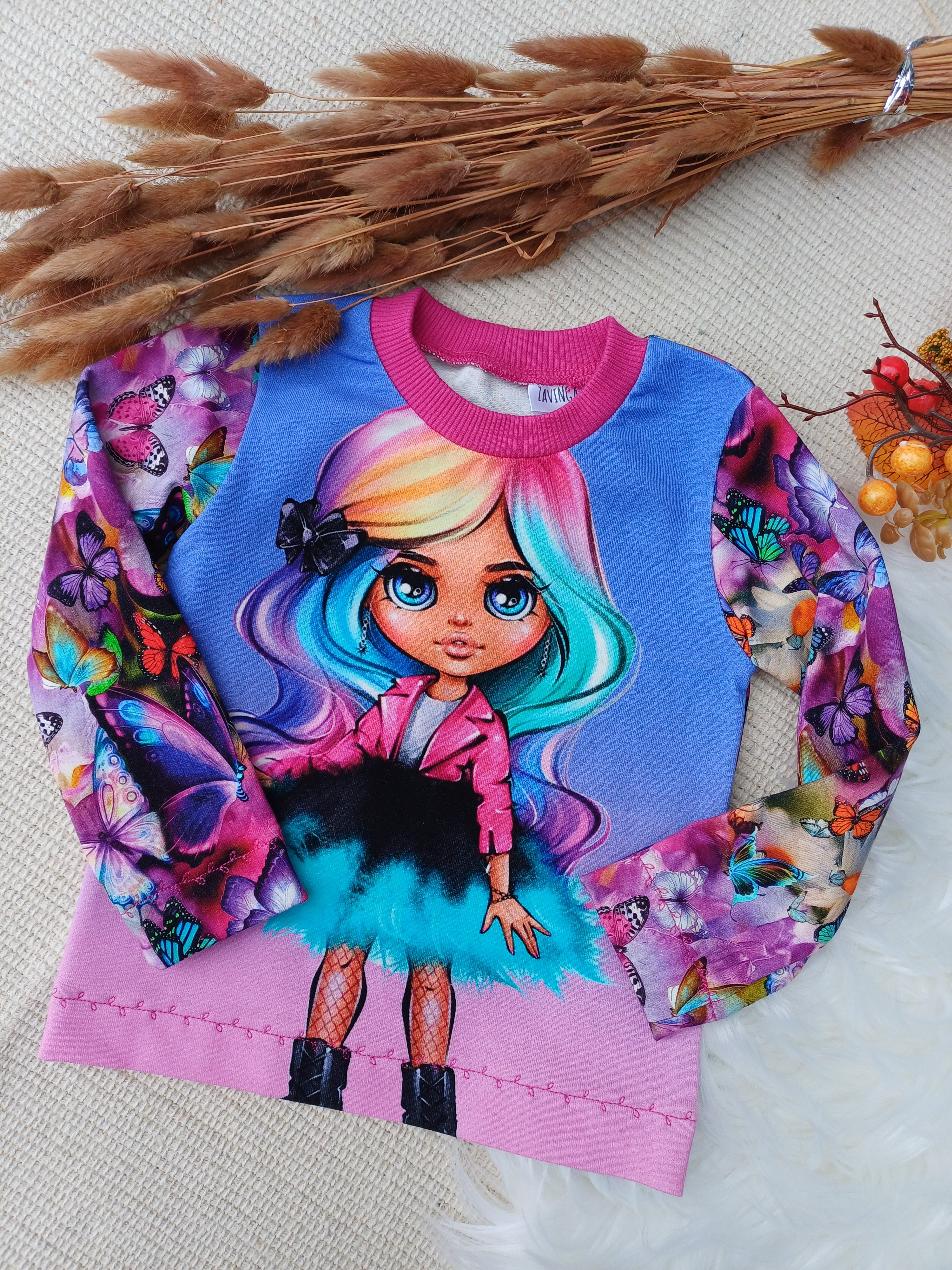 Džemperis "Ryškiaplaukė mergaitė" 86d