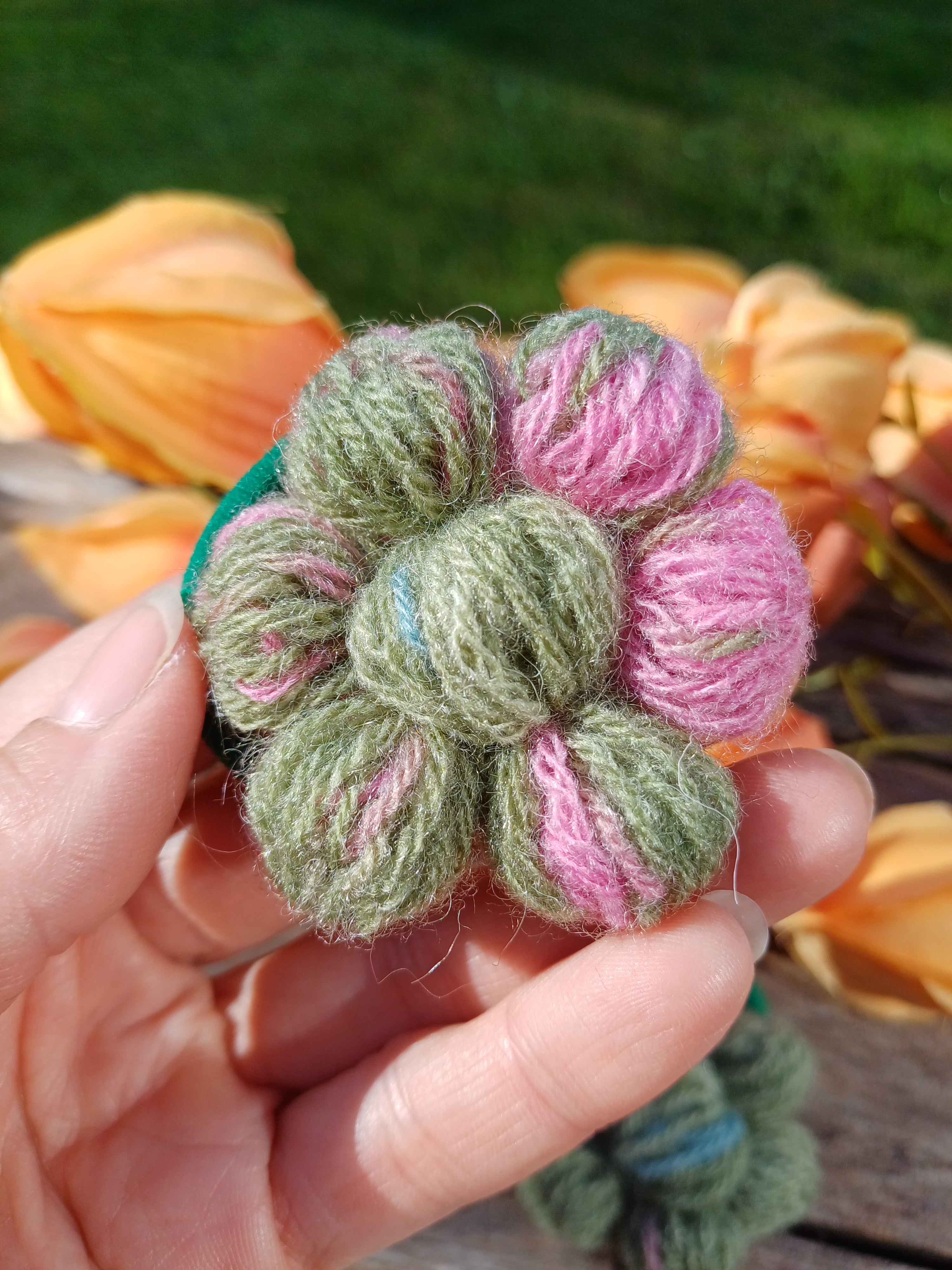 Gumelės žalia ir rožinė