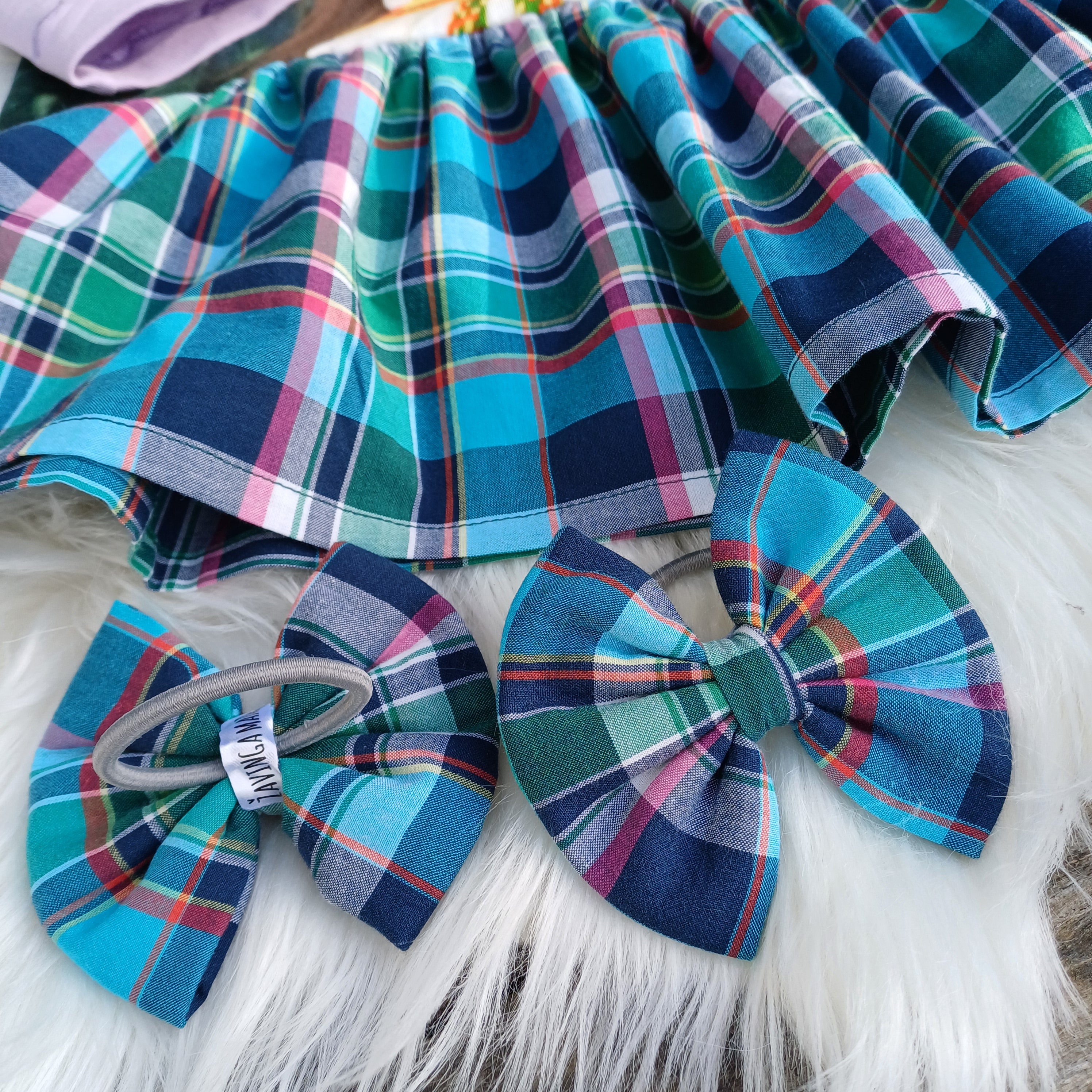 Suknelė "Mergaitė tarp langelių"