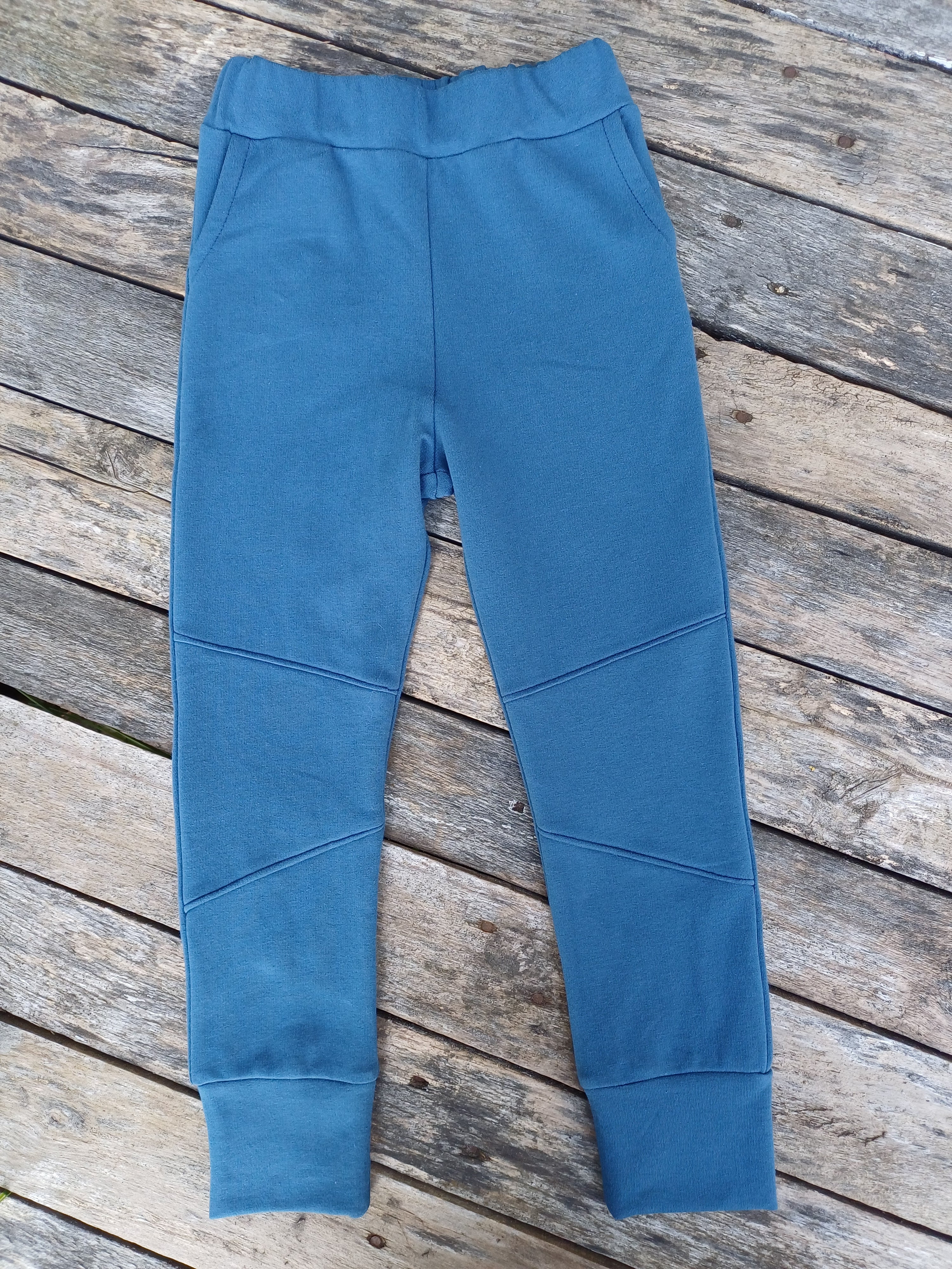 Kelnės su plonu pūkeliu - "Mėlynos"