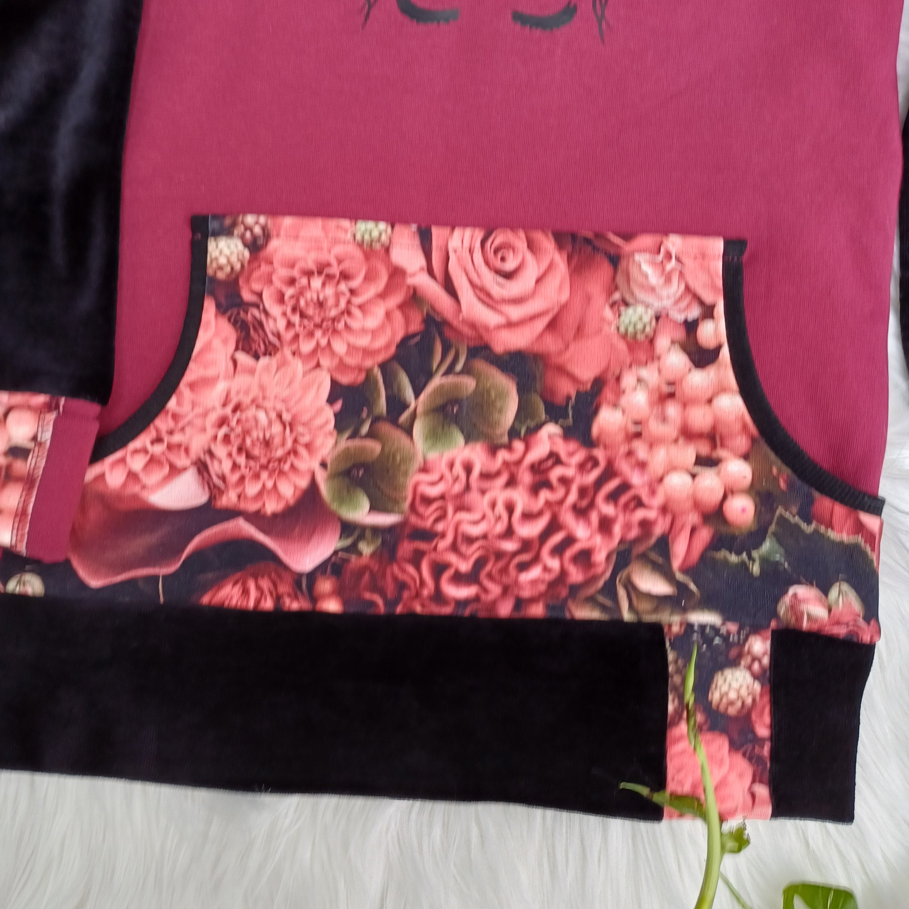 Rankų darbo džemperis - tunika 122-134d