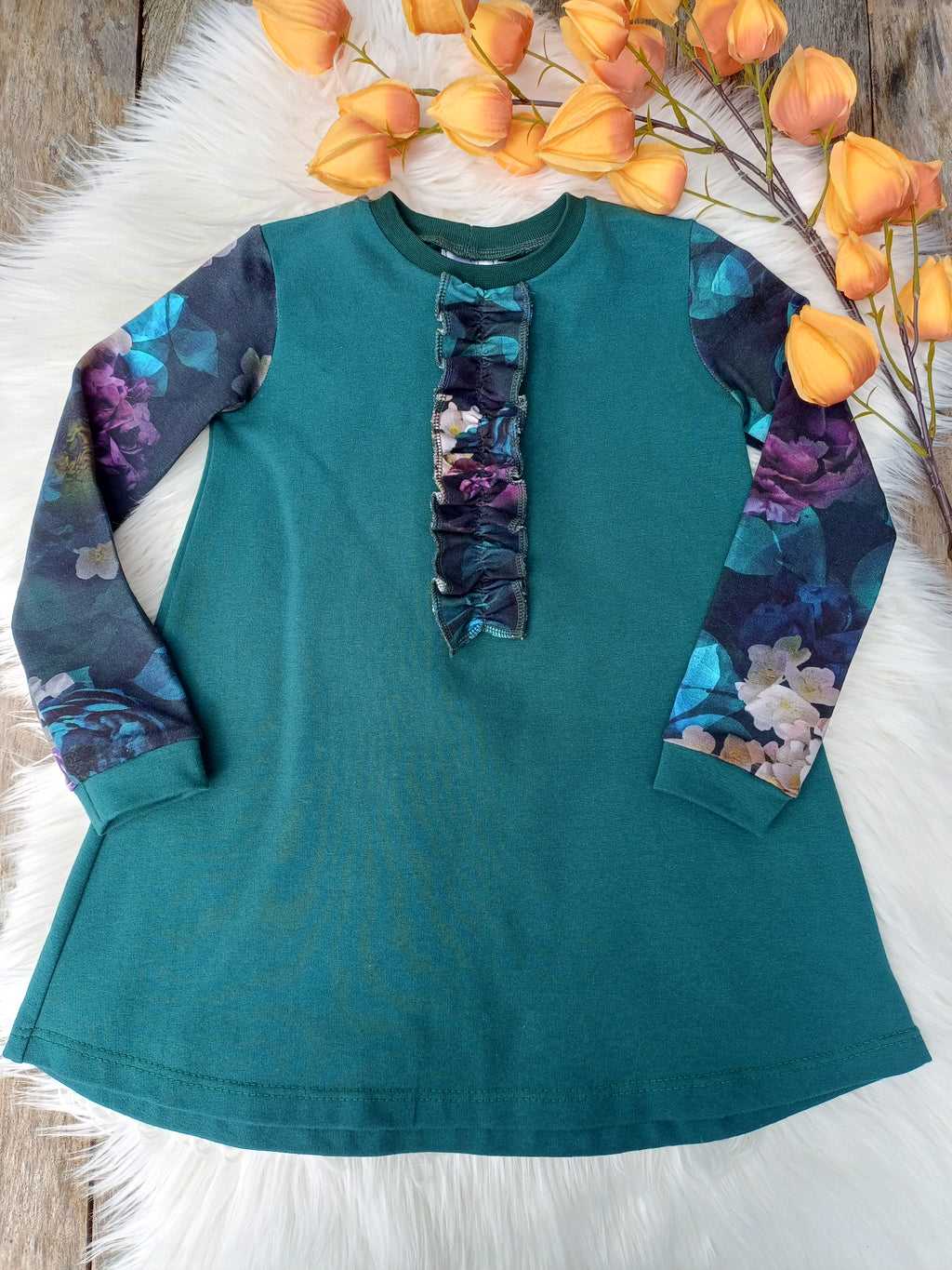 Suknelė "Su raukinuku žalia" 98d