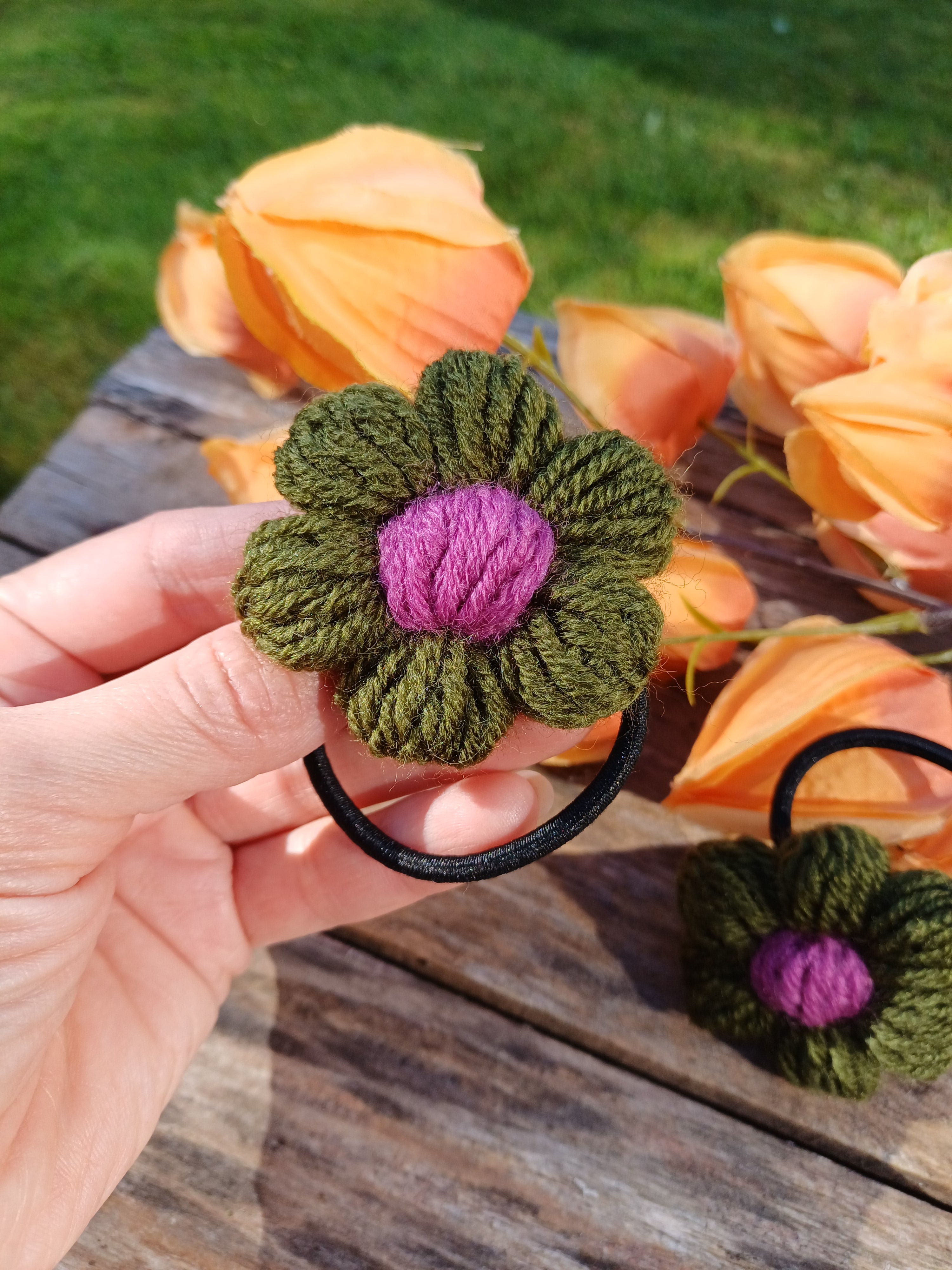 Gumelės samanų žalia su rožiniu viduriuku