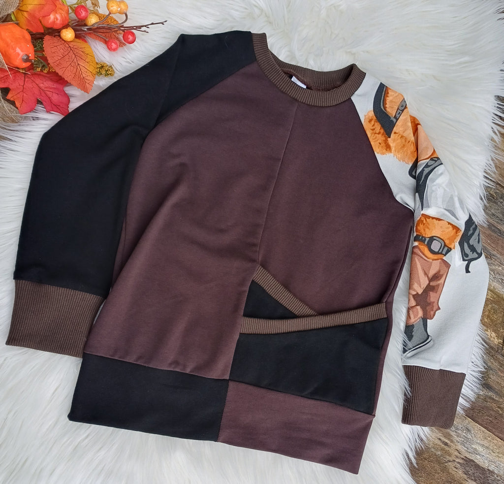 Vaikiškas rankų darbo džemperis Meškiukas