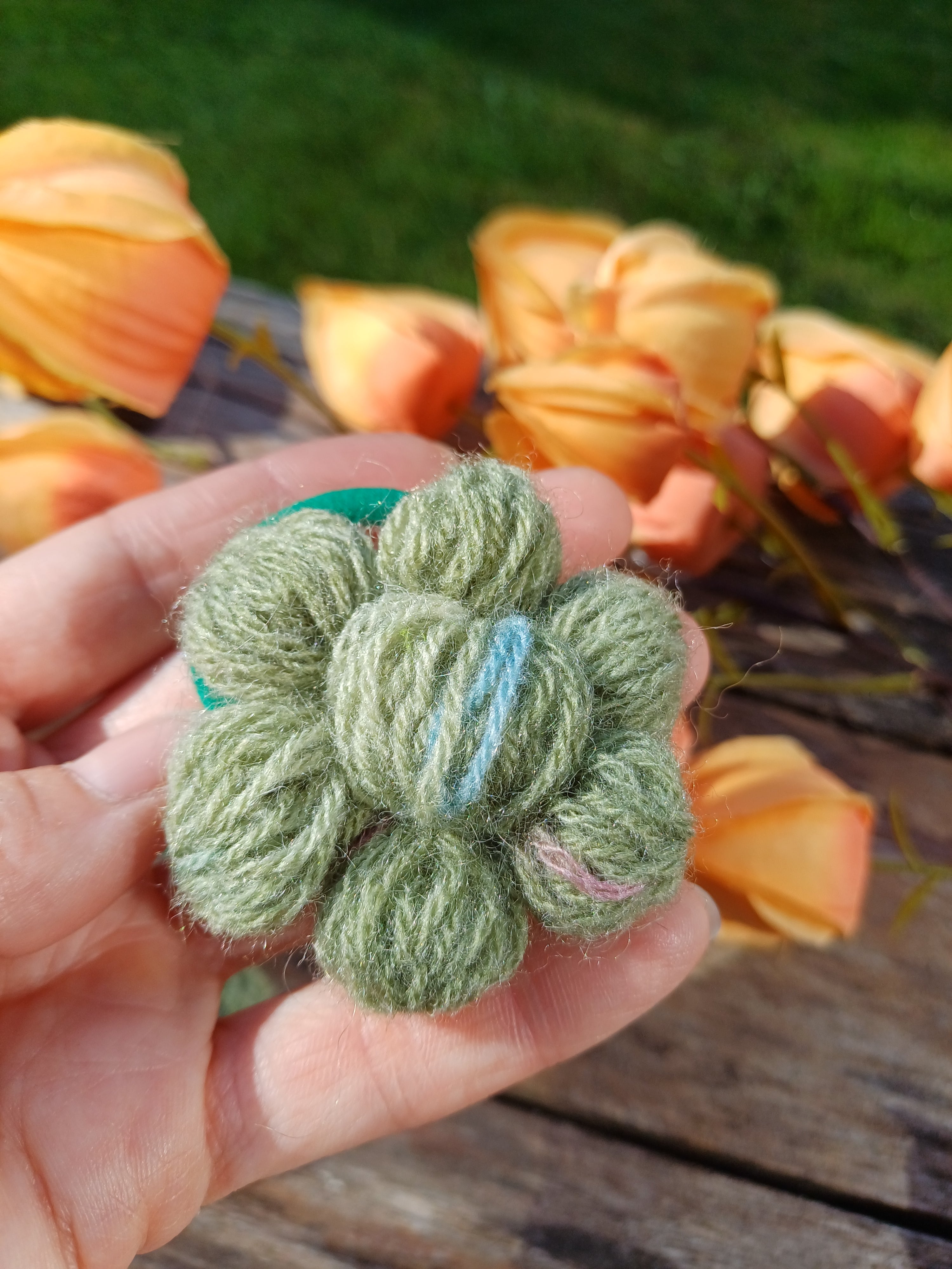 Gumelės žalia ir rožinė