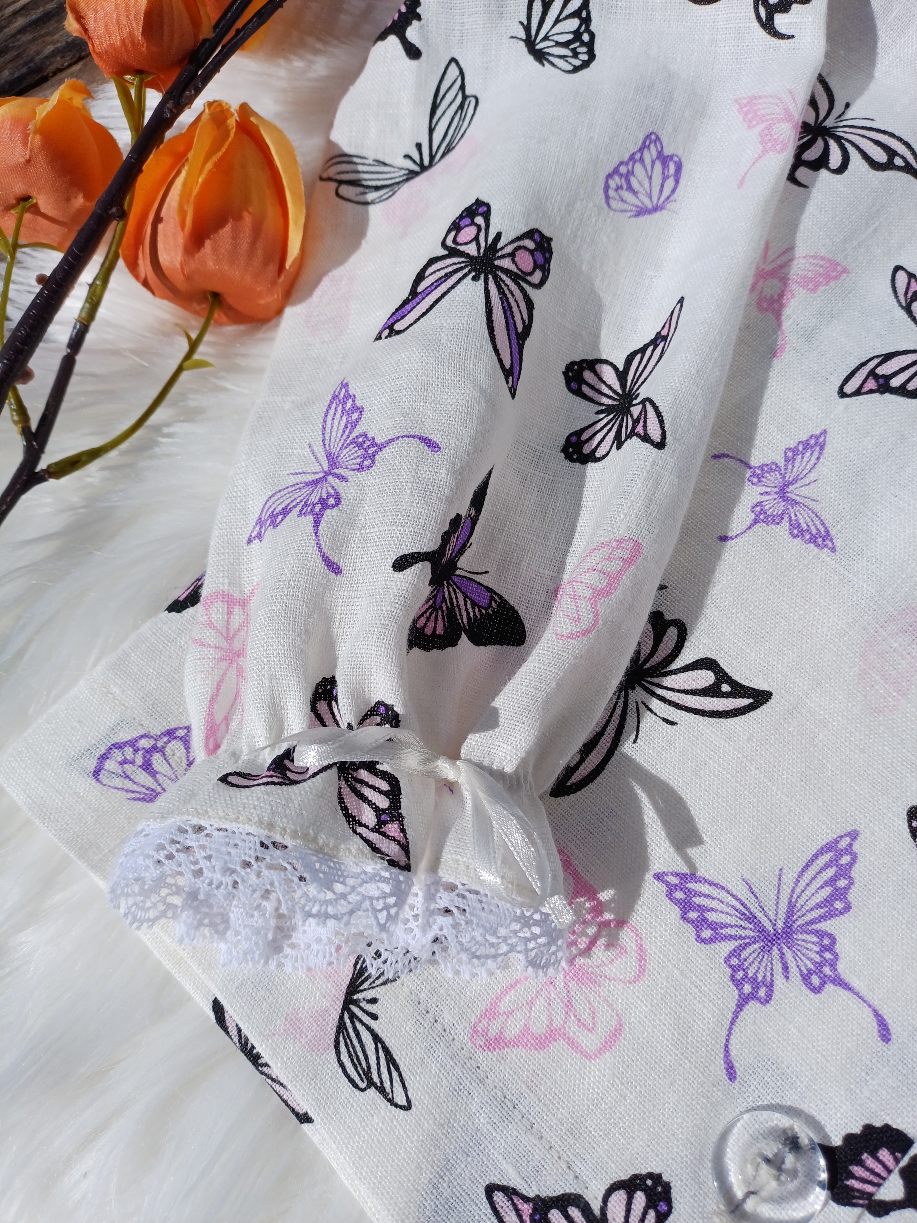 Lininis kostiumėlis "Drugelių šokis"