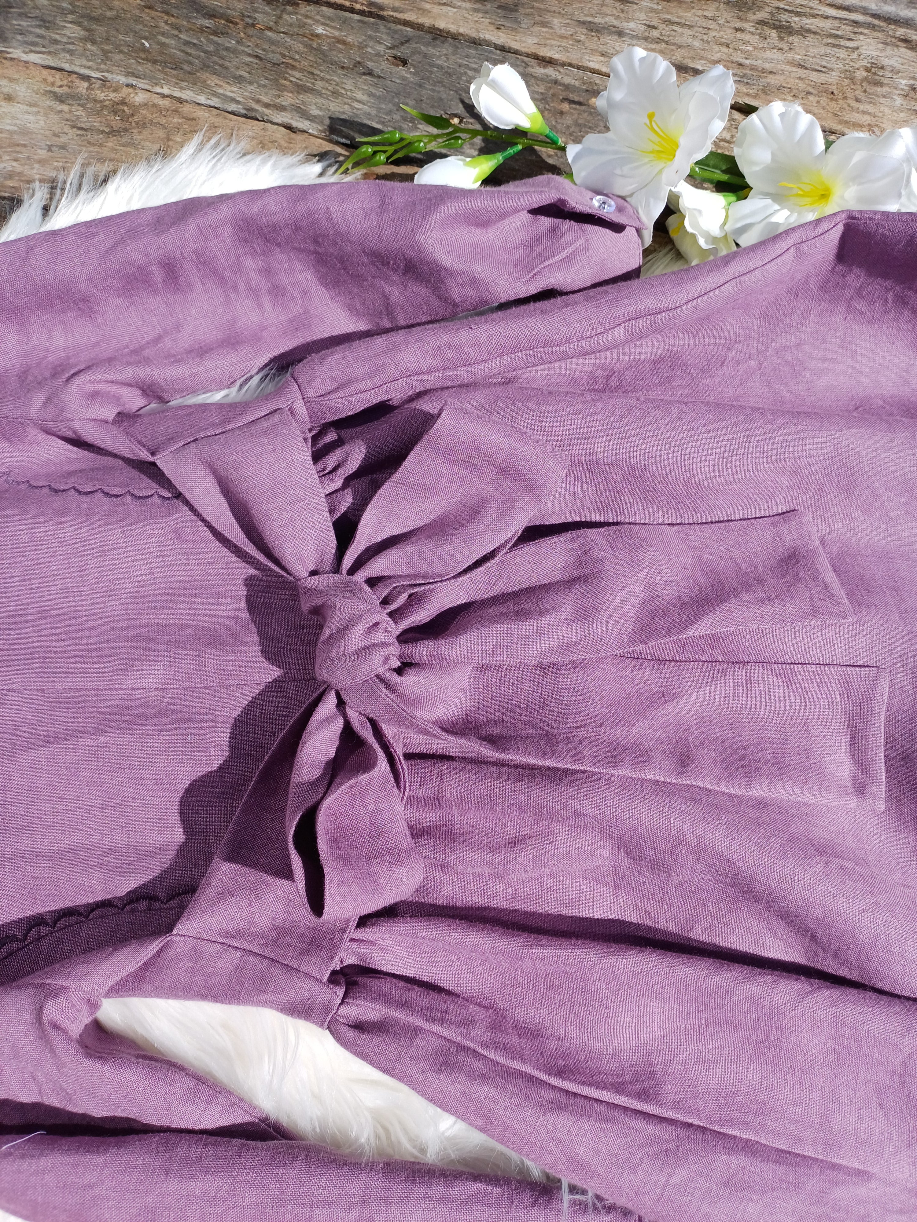 Lininė suknelė " Slyvaitė"