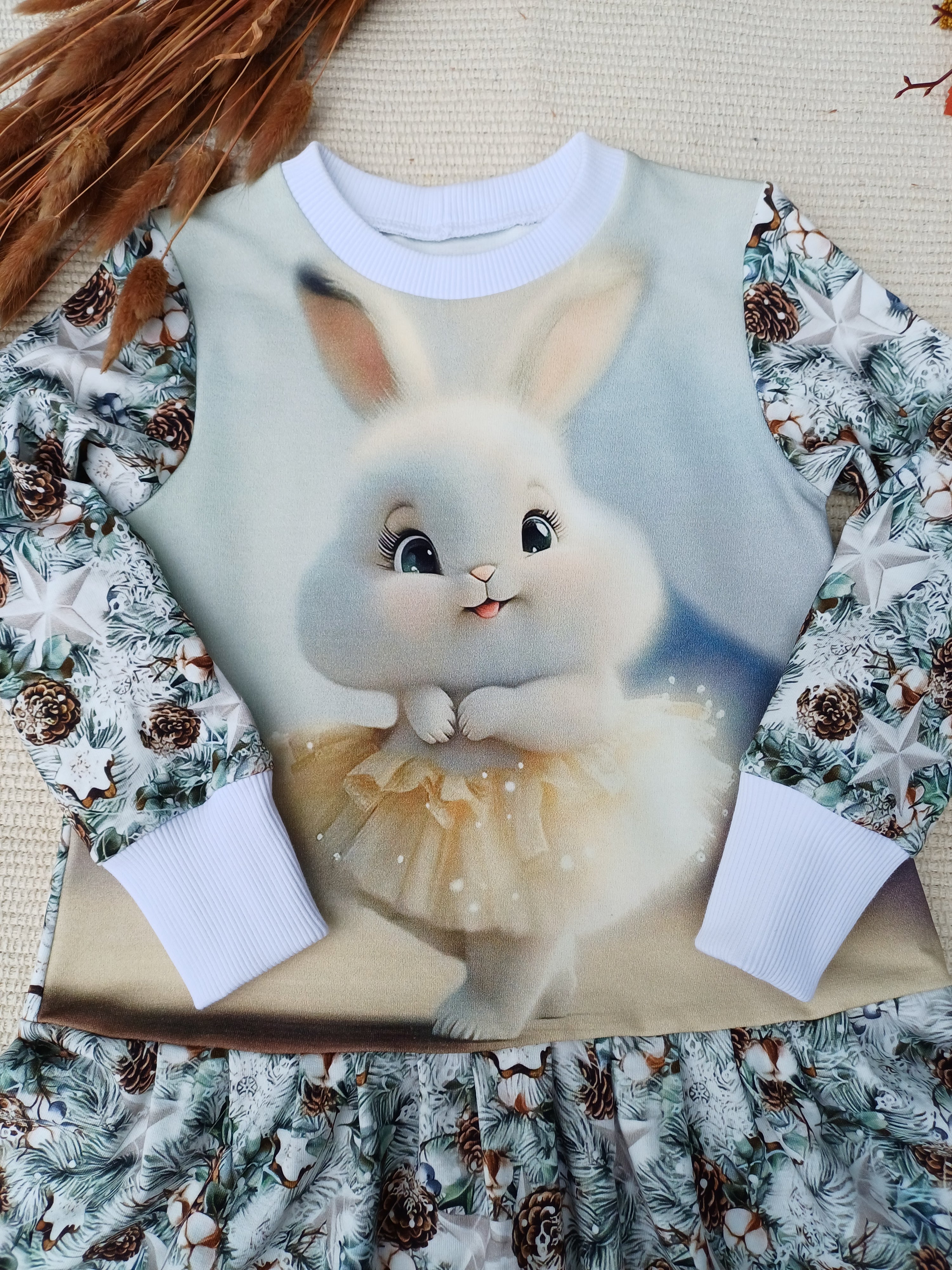 Suknelė " Kalėdų zuikutė" 98d