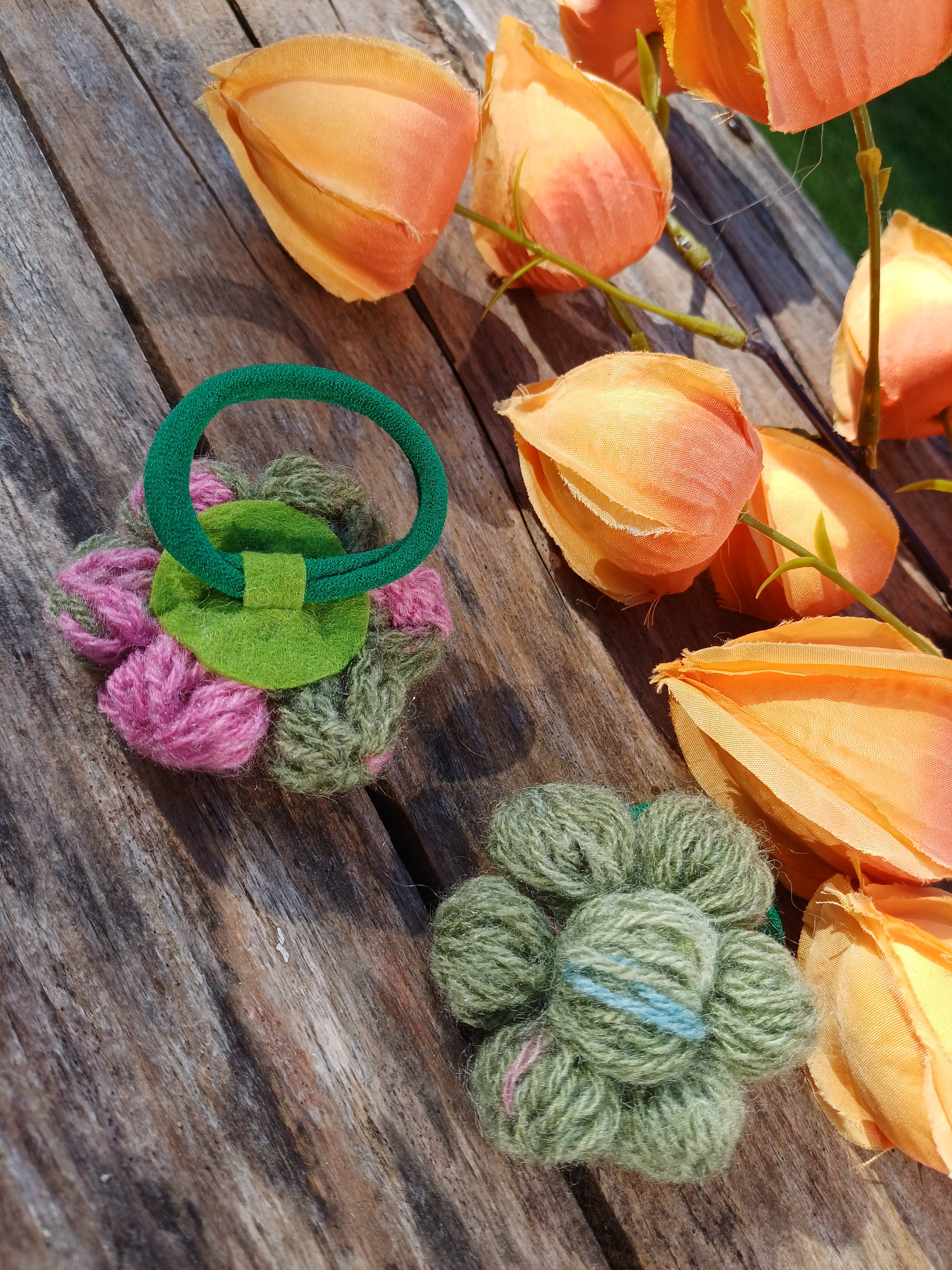 Gumelės žalia ir rožinė