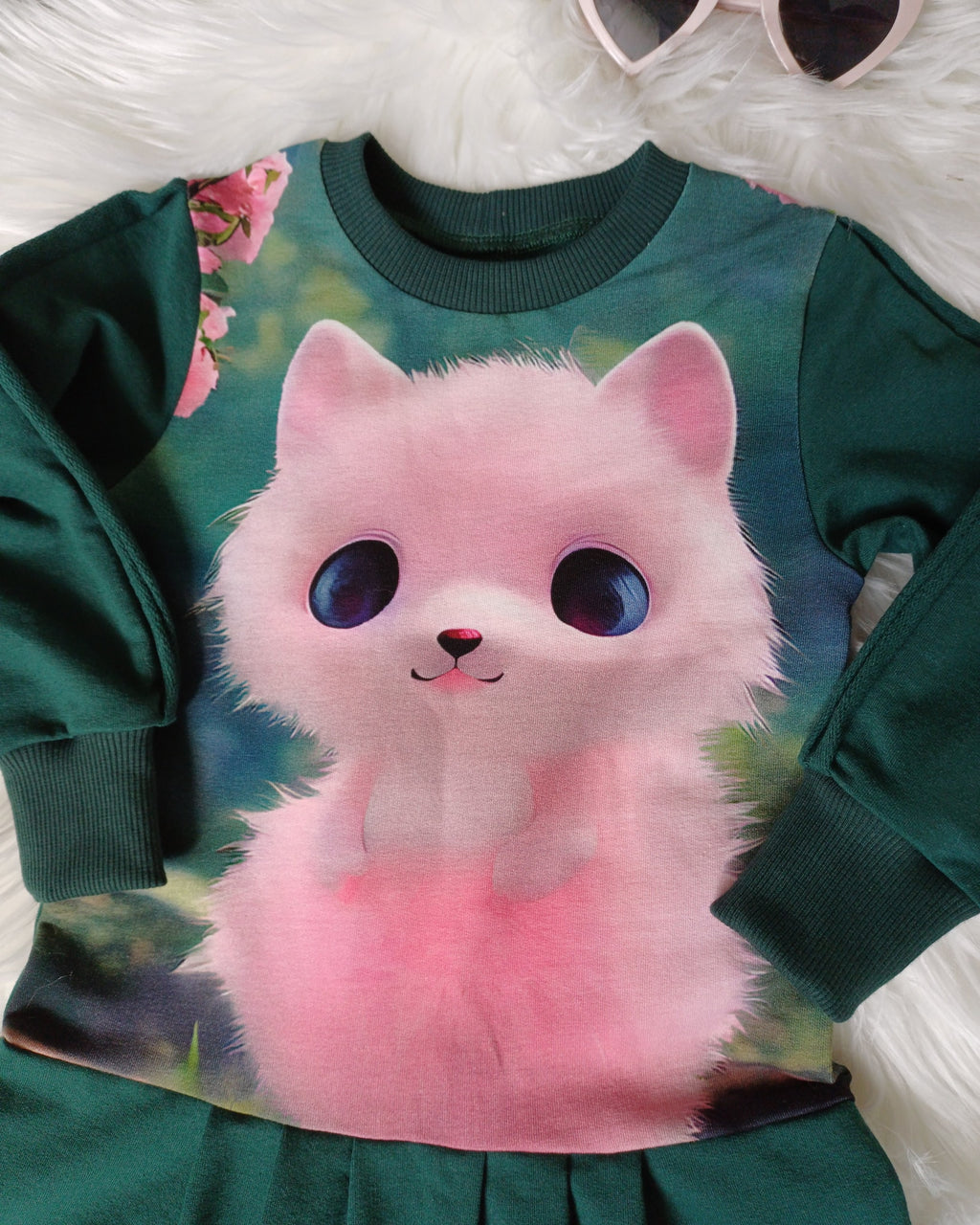 Katytės suknelė 🐱 | 92 dydis
